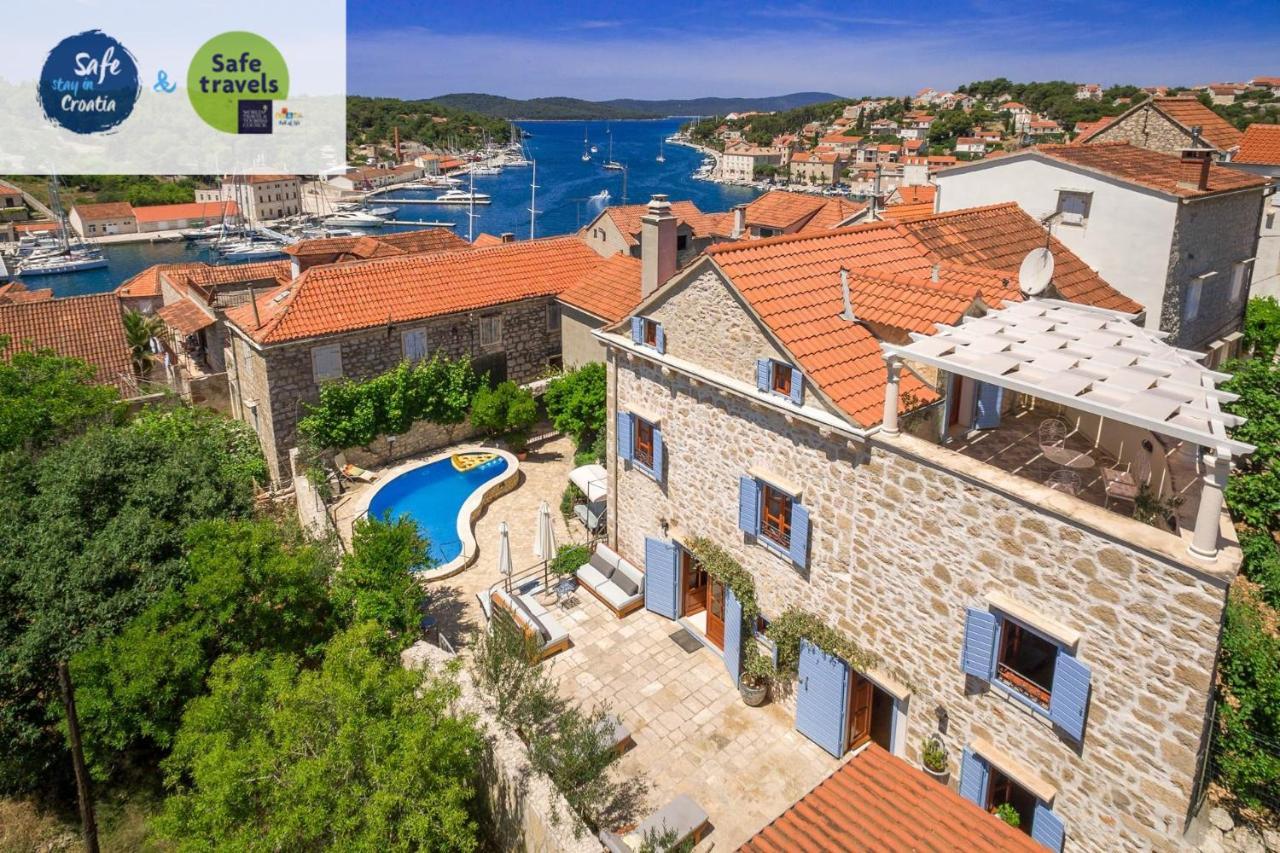 Villa Vicina Heritage Villa For 9,Milna - Close To Restaurants And Shops Milna (Brac) Exterior foto